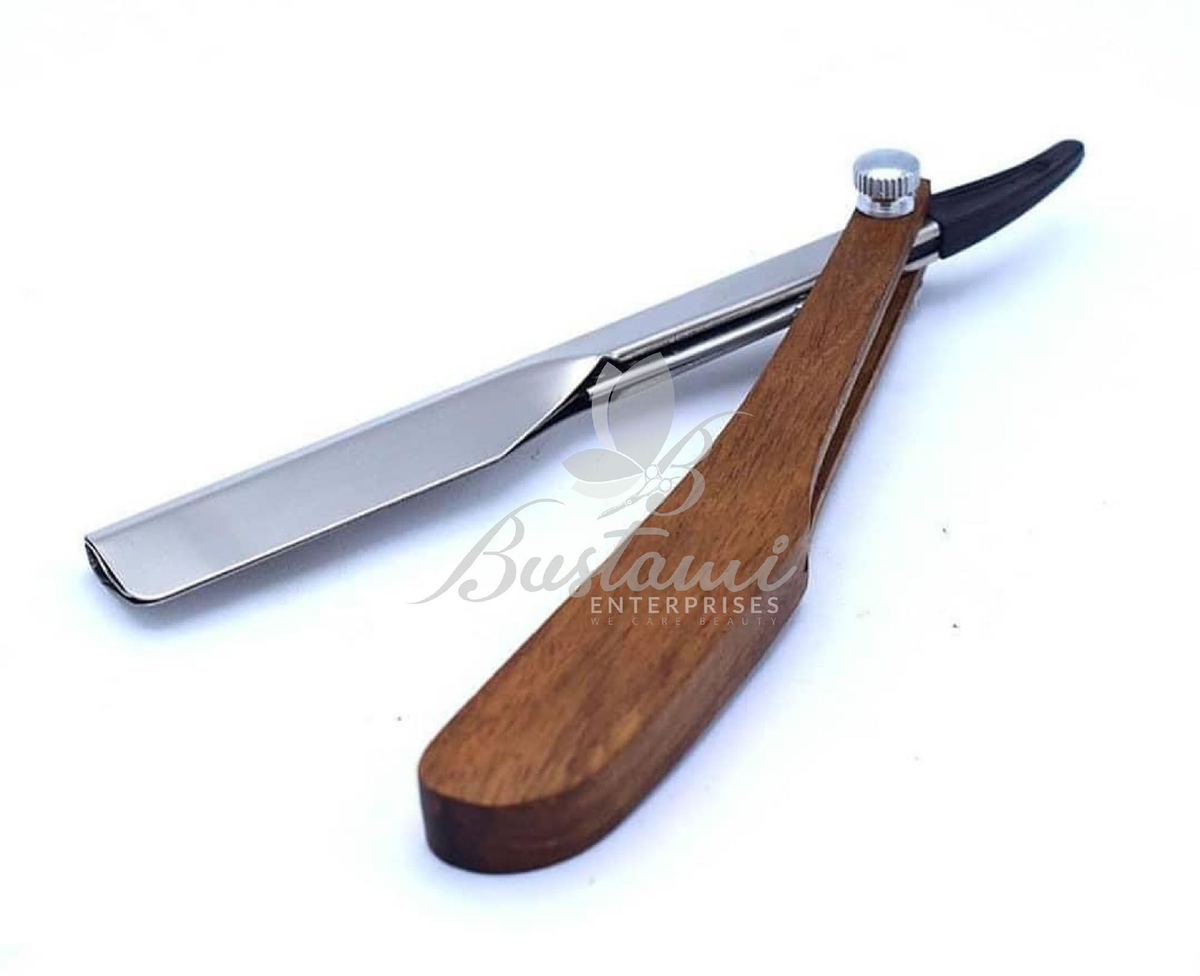 Wooden-Handle Straight Razors