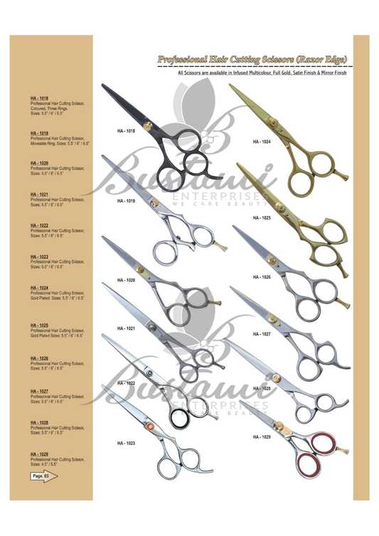Professional Hair Cutting Scissors – Razor Edge